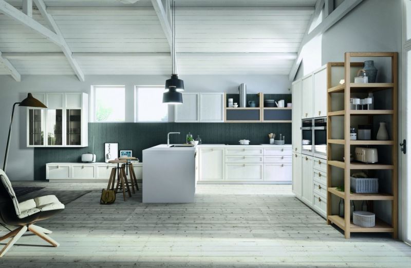 Spaziosa e accogliente questa proposta di cucina moderna Mia dibiesse