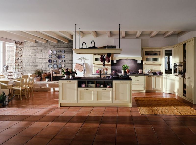 Cucina stile country color avorio, semplice ed elegante Cucina dibiesse